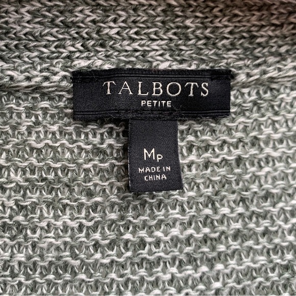 Talbots Linen Knit Top Medium Petite - Picture 7 of 8